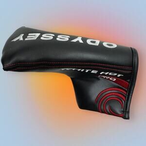 ODYSSEY WHITE HOT PRO Blade Style Putter Headcover GOLF HEAD COVER BLACK